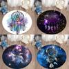 Dreamcatcher Kawaii Round Living Room Rug Camping Picnic Mat Flannel Non-slip Carpet Yoga Mat Strange Things Home Decor