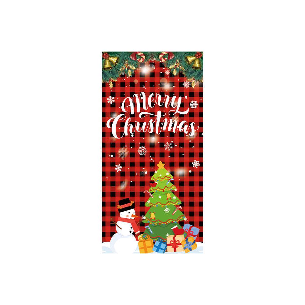 2026 Festive Santa Claus Door Curtain - Indoor/Outdoor Christmas Decoration