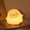 Penguin Silicone Night Light Soft Nursery Nightlight Dimmable LED Squishy Novelty Animal Bedside Lamp For Gifts