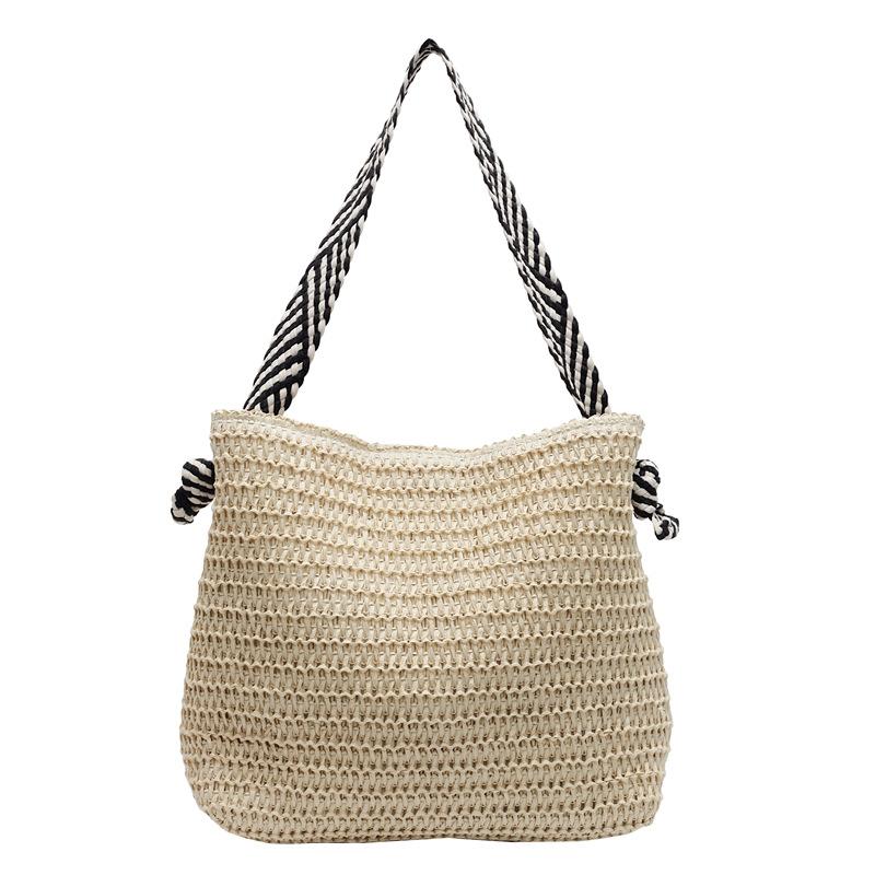 Grote capaciteit tote bag stro tas dames nieuwe seaside strand vakantie woon-werkverkeer luie wind schoudertas