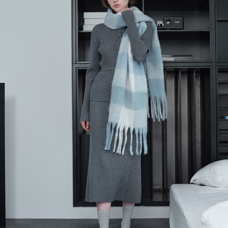 Jucy Judy Pastel Check Muffler JZMF700C