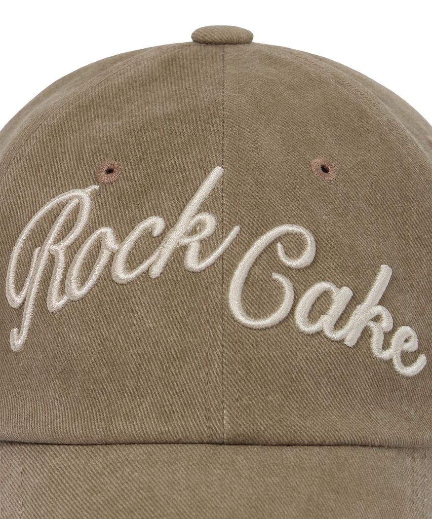 ROCKCAKE Script Pigment Ball Cap - Beige