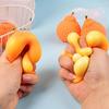 Stress Squeezable Ball 1/2/3 Pcs Orange Squeeze Toy Set Stress Easing Dekopon Tangerine Fidget Toys Mesh Bag Simulation Fruit