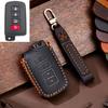 Husa din piele pentru chei de mașină pentru Toyota Camry Corolla RAV4 Highlander Avalon 2015 - 2017 Suport protector pentru control inteligent