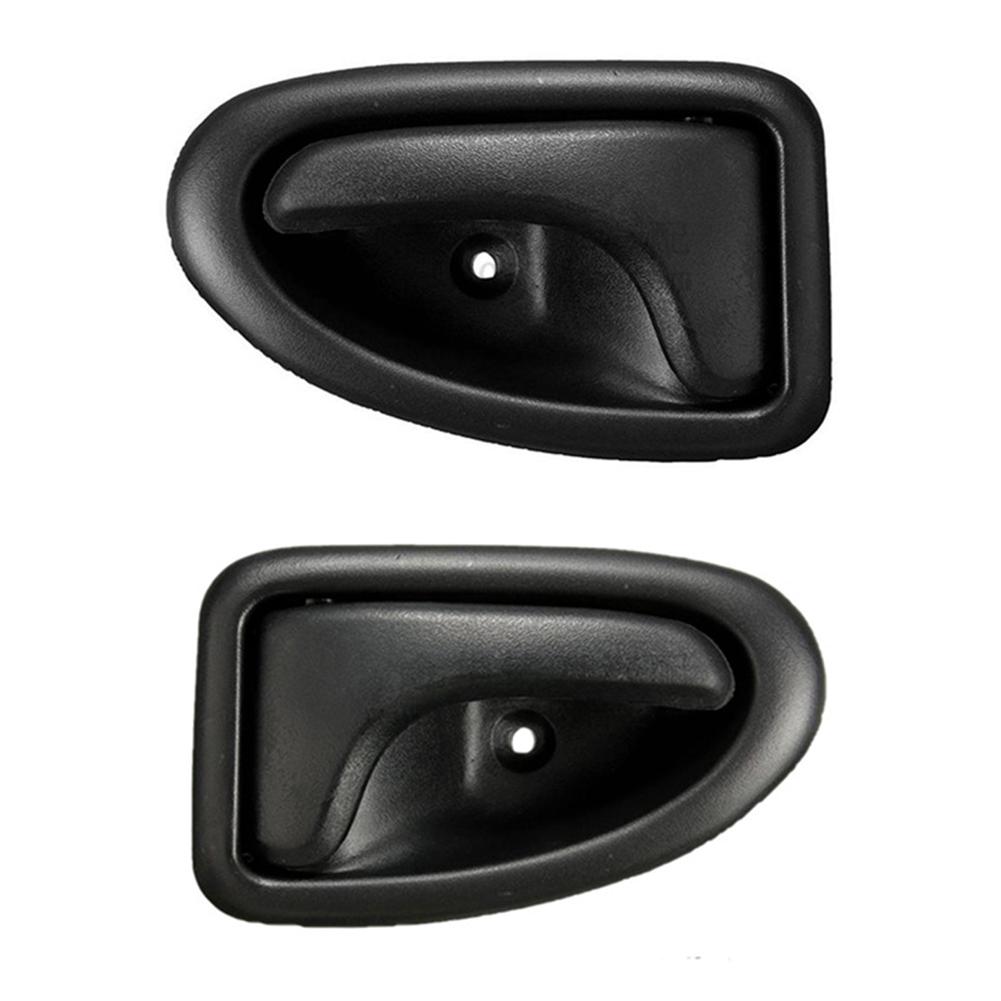 Car Door Handle Left Right Plating Handles Knobs Rubber Metal Wearable for Renault Clio Car Interior Accessories