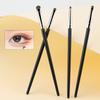 Set de 4 piese, Pensule pentru ochi cu păr de cal, Detalii fine, Pentru fard de ochi și Eyeliner, Aplicare precisă a machiajului