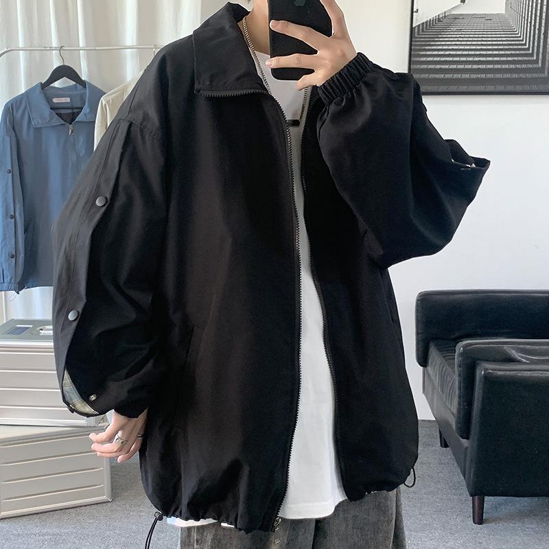 Neue Frühjahrs- und Herbstjacke für Herren, vielseitige Sport- und Jugend-Casual-Reversjacke, lockere Baseballuniform für Herren