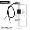 100~400mm 200mm 250mm 300mm Water Level Gauge Sensor Fit 0-190ohm 240-33ohm 52mm Car Water Level Gauge Fuel Gauge Customized