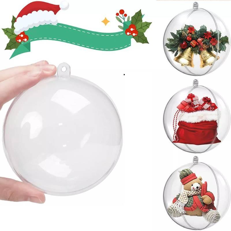 Veelzijdige 4cm tot 20cm Transparante Plastic Hangende Ornamenten Ideaal Voor Kerstdecoratie