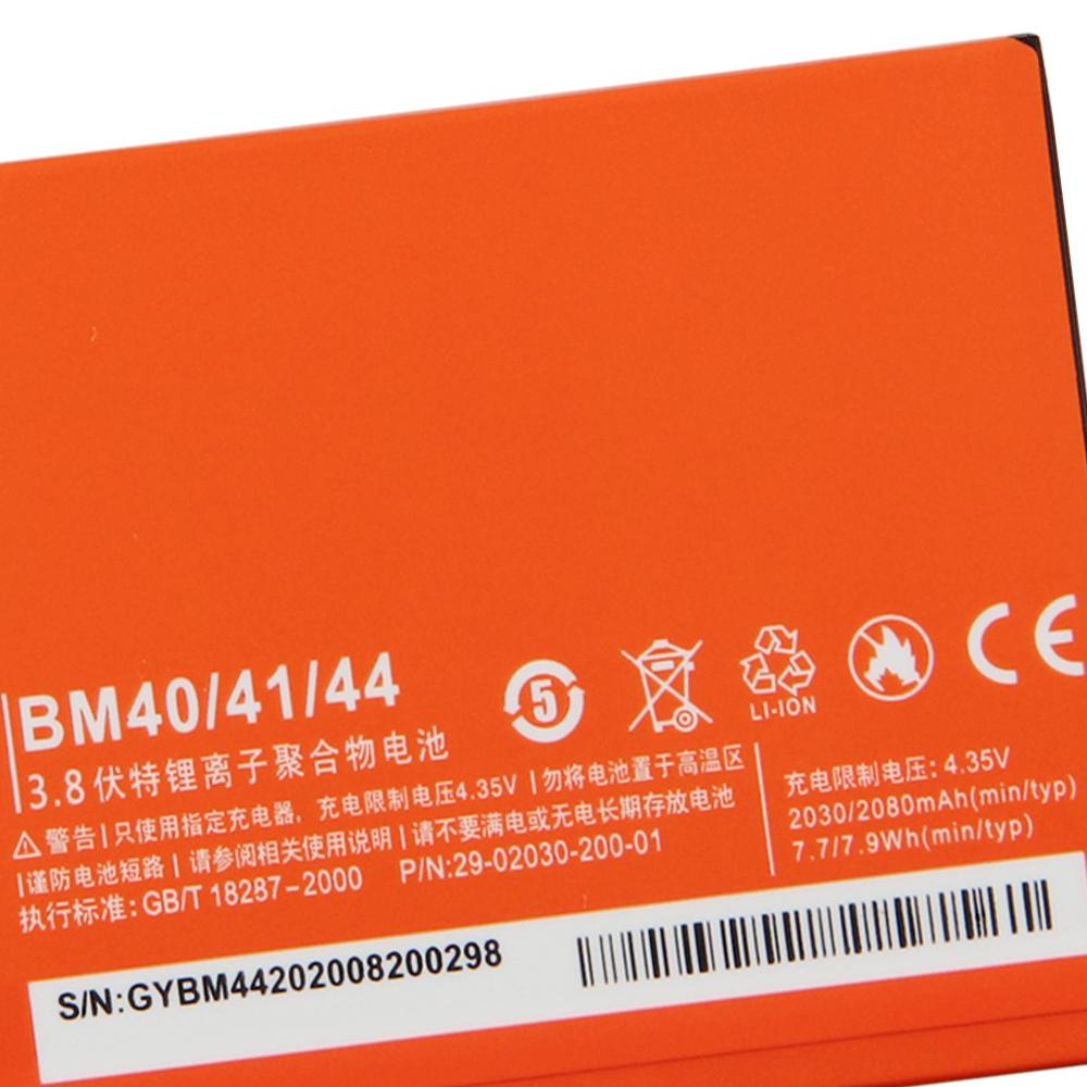 NEW Replacement Battery For XiaoMi Redmi 1S 2 2A BM40 BM41 BM44 Phone Battery 2080mAh