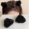 Carini Fermagli con Orecchie da Gatto in Peluche per Donna | Adorabile Accessorio Capelli Soffice per Frangia e Code di Cavallo | Design Giocoso per Ogni Occasione
