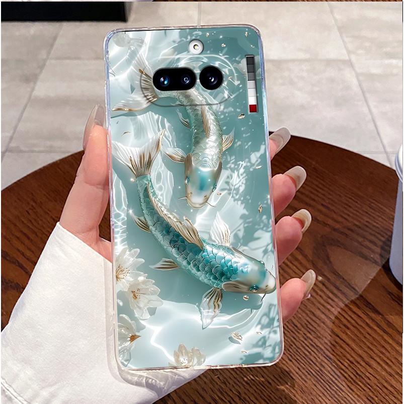 For Nothing Phone 4a 5G Case Clear Luxury Cute Love Rabbit Funny Pattern TPU Soft Silicone Back Cover For Nothing 4A 4 A Casing