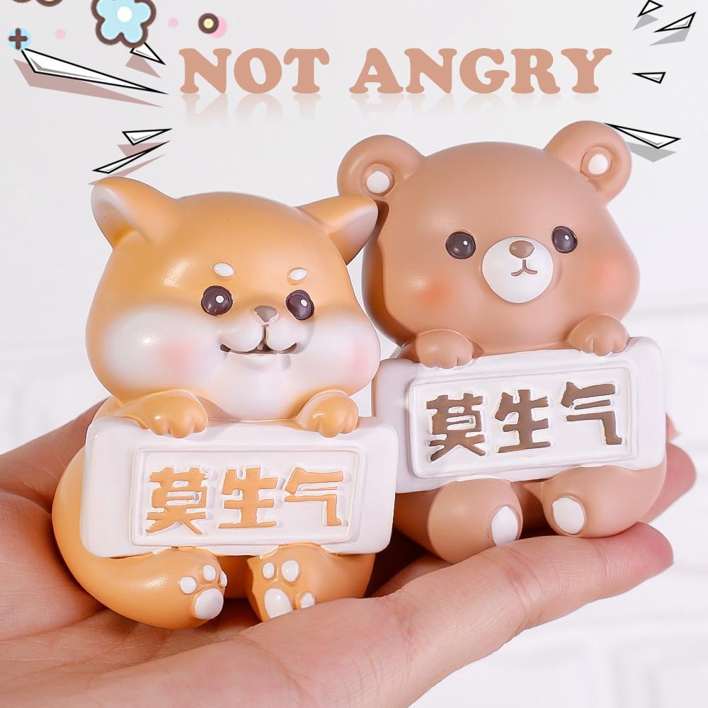 Don't Be Angry Animal Ornaments Car Interior Dash Decorations Desk Ornament Small Gift Cute Animals Decoration Gifts For Female