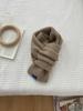 Winter Thickened Warm Scarf Women's Versatile Solid Color Short Knitted Student Windproof Literary Soft Waxy