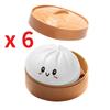 Simulation Steamed Stuffed Bun Squeeze Toy, Soft Slow Rebound Baozi Squishy for Stress Release
