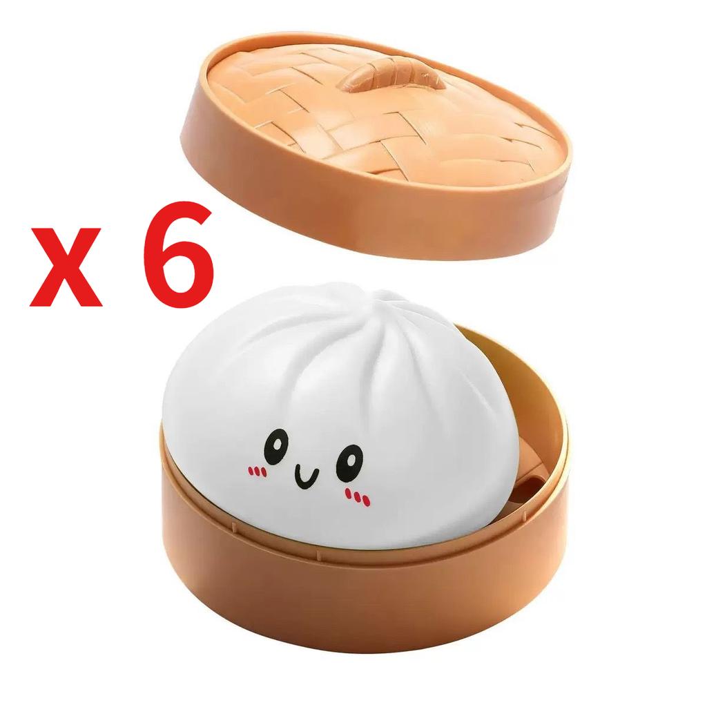 Simulation Steamed Stuffed Bun Squeeze Toy, Soft Slow Rebound Baozi Squishy for Stress Release
