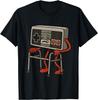 Old Gamer Controller Walk Slowly Funny Retro Video Game Graphic T-Shirt Men Casual Daily Tee
