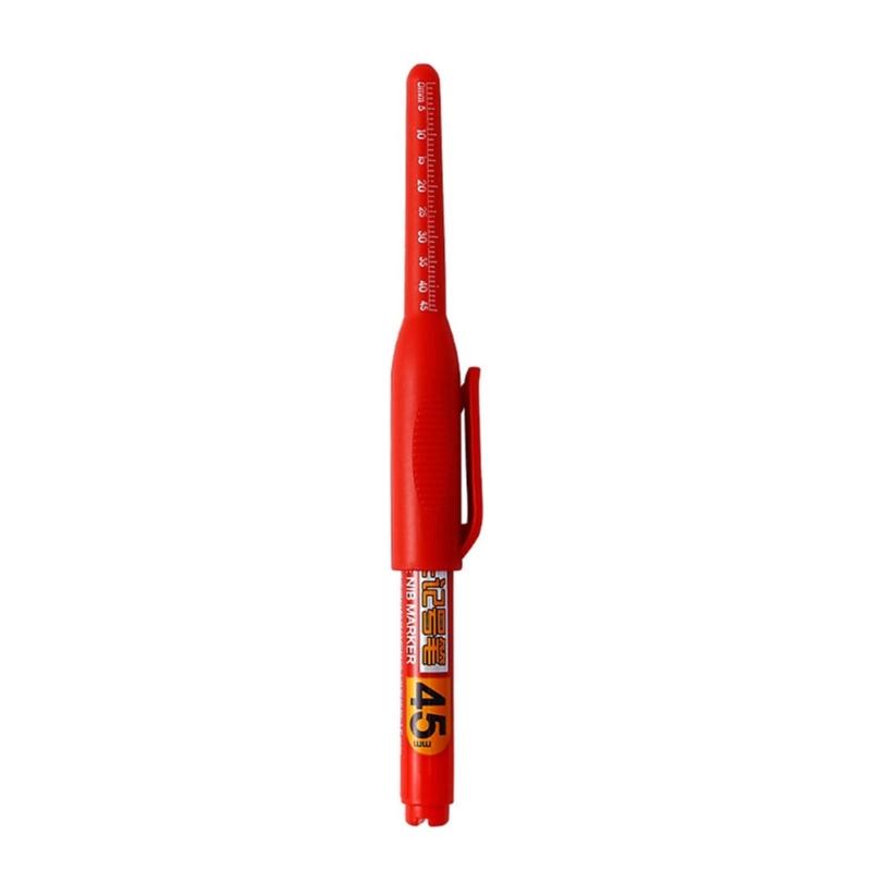 Long Nose Marker 45mm Long Tip Marker Water Resistant Deep Reach Woodworking Marking Pen For Wood Glass Metal Plastic