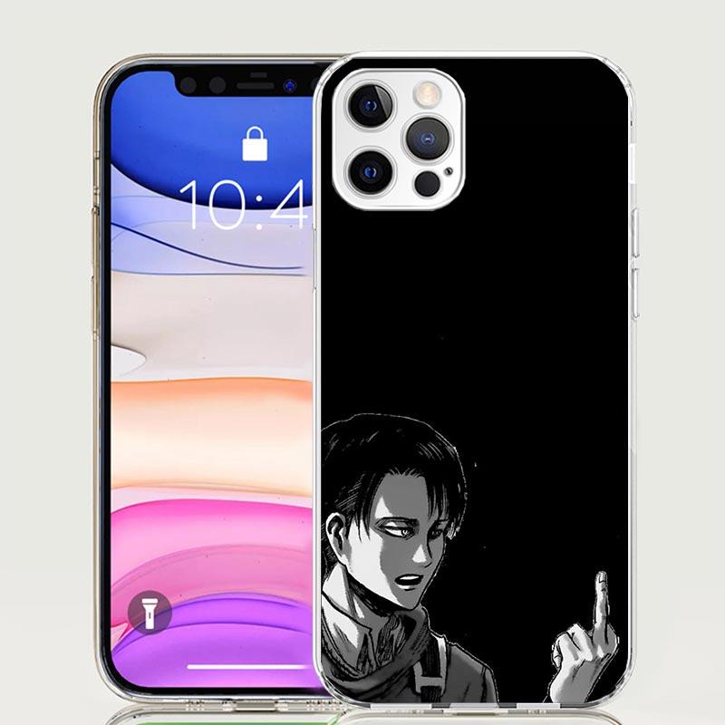 Attack-Titan Levi Phone Case For iPhone 18 17 Air 16 15 Plus 11 14 Pro Max 13 Mini 12 7 8 + SE Pattern Art Customized Cover 17 Air