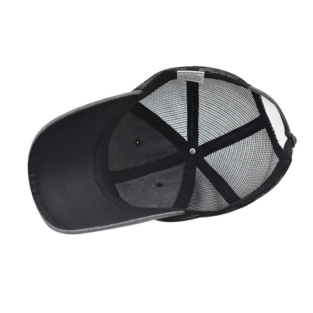 Vintage Washed Cotton Baseball Cap Denim UV Protection Sport Hat Breathable Visor Hip Hop Caps Men