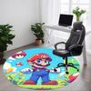 1pc Mario Adventure Office Round Area Rug, Under Office Chairs Bedroom Living Room Home Decor A1016238