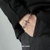 Retro Flame Cross Bracelet For Men Woman Hip Hop Titanium Steel Splice Chain Charm Unisex Cool Kpop Luxury Accessories
