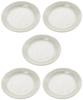Mino Ware Natūraliai baltų indų rinkinys, Lėkštės, Lėkštės, Lėkštės, 5 vnt. rinkinys, Skersmuo 14 x Aukštis 2,5 cm, Japoniški indai, Tinka naudoti mikrobangų krosnelėje, Tinka plauti indaplovėje