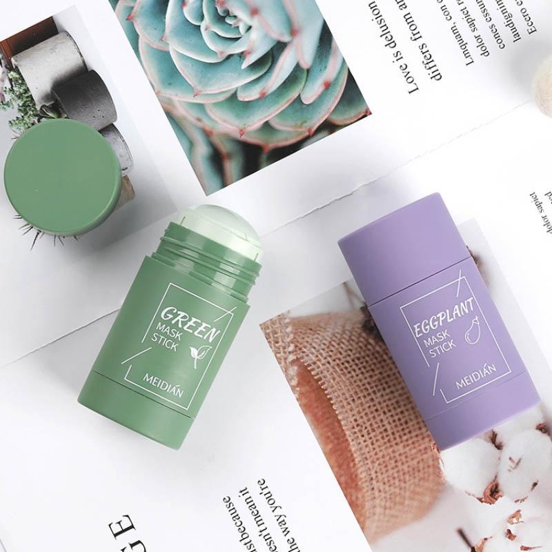 40g Green Tea Purifying Mud Mask Oil Control Acne Remover Blackhead Moisturizing Face Mask Deep Cleansing Acne Mask