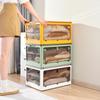 Faltbare Aufbewahrungsbox aus Kunststoff - Staubdichter Organizer für Steppdecken, Zeitschriften und Schreibwaren für Zuhause, Schlafzimmer und Wohnheim.