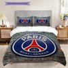 Set cu model Paris F.C. cu pilotă și fețe de pernă Decor pentru casă Cadou de ziua de naștere (1 * husă de pilotă + 2 * fețe de pernă, fără miez)