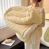 2024 Autumn Winter Blanket Thickened Tuff Lamb Velvet Blanket for Bed Soft Fluffy Warm Sofa Blankets Office Sofa Bedding Blanket