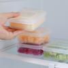 Recipient de Depozitare pentru Unt și Brânză cu Capac Flip-Top și Garnitură de Silicon, Cutie Pătrată din Plastic, Economisitor de Spațiu, Organizator pentru Păstrarea Prospețimii în Debara Bucătărie