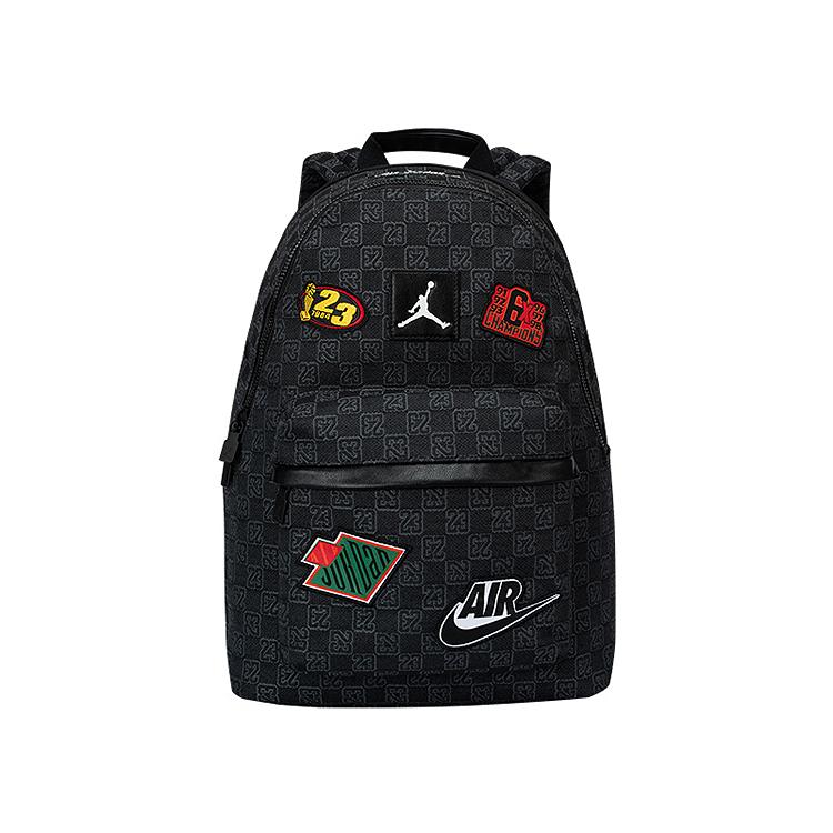 Jordan Monogram Series Checkerboard Badge Backpack Unisex Backpack Blue Black JD2543010AD-001