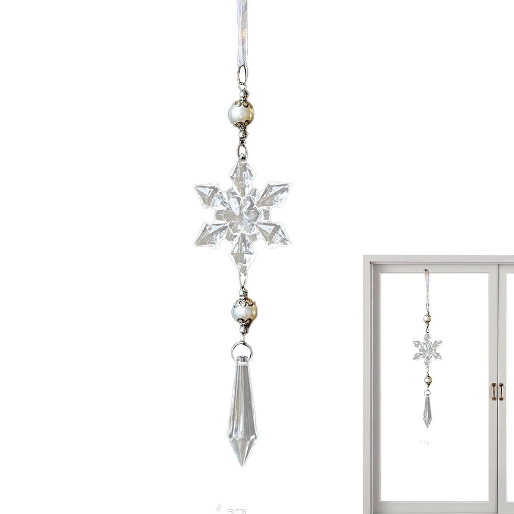 Snowflake Ornaments For Christmas Tree Decorative Drop Pendant Christmas Christmas Tree Decoration Ornaments Acrylic Snowflake