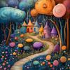 5D Diamond Painting Full Drill Square Fairy Tale Village Diamond Embroidery Sale Mosaic Picture Wall Art Home Decor New Arrival