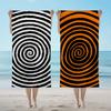 Towel Textile Bathrobe Colorful Beach Quick-Drying Lightweight Portable Camping Spiral Swim Pool Pattern Travel