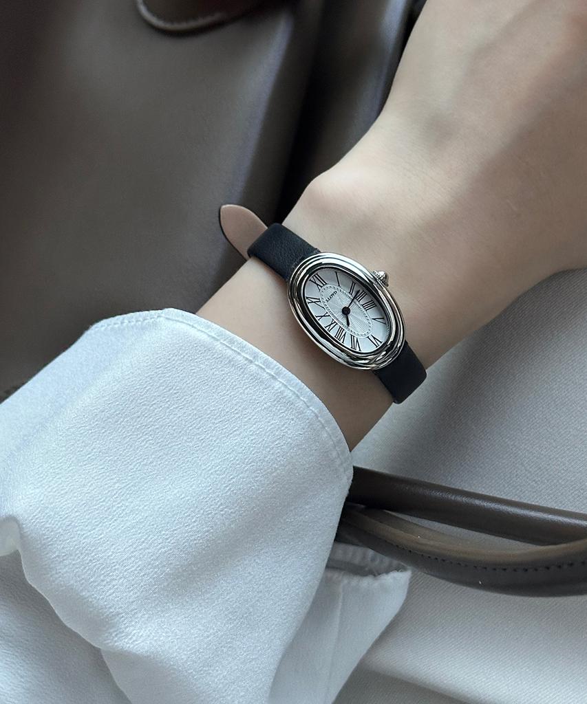 Loideu Awesome Oval Women'S Leather Watch Ll2G25802X