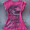 VAYLA Y2k Estetyczny T-shirt z Nadrukiem Krzyża i Czaszki Grunge Streetwear Casualowy Krótki Vintage T-shirt Harajuku Damskie Letnie Punkowe Top