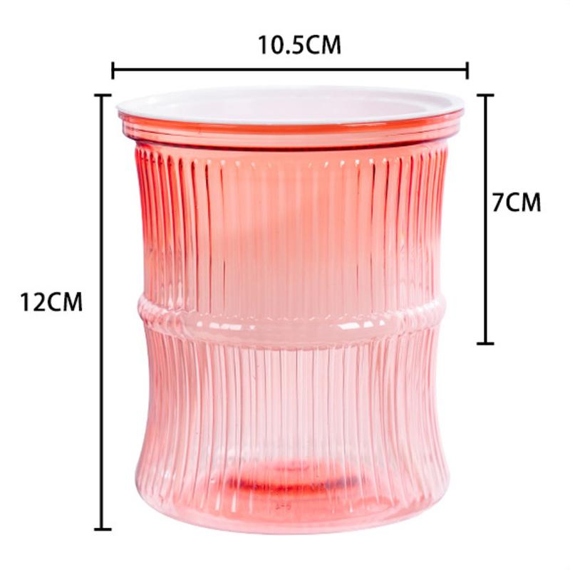 Lazy Hydroponic Blumentopf Automatischer wasserabsorbierender Blumentopf Transparenter doppelschichtiger Kunststoff Selbstbewässerungspflanzer Büro