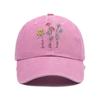 New Casual Printed Baseball Cap Vintage Washed Dad Sun Hat Sunflower Multiple Colors Snapback Cap Daily Wear