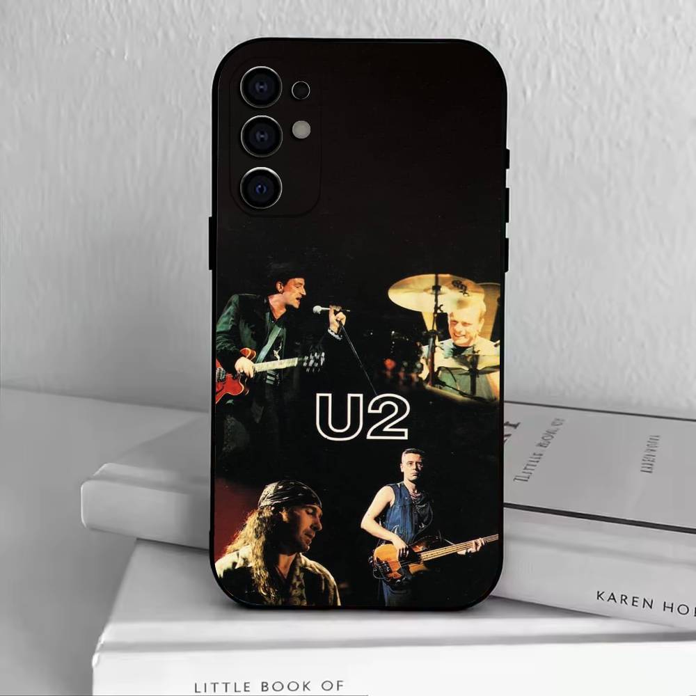 Band UU-U2 Phone Case For Samsung S25,S24,S21,S22,S23,S30,Ultra,S20,Plus,Fe,Soft Silicone Black Cover
