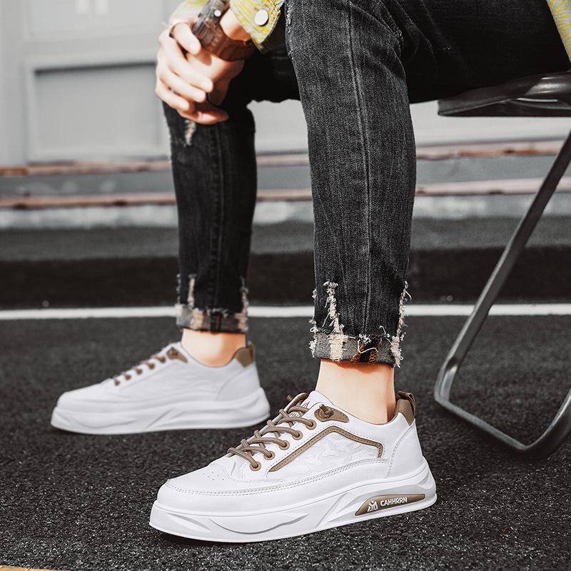 Little White Shoes Men'S Shoes Trend Sports Leisure Trend Shoes Teen Men'S Board Shoes