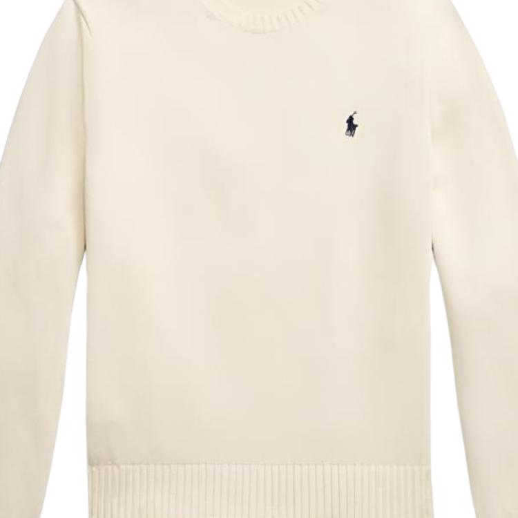 Polo Ralph Lauren Solid Logo Crew Neck Knit Sweater Men Sweater MNPOSWE16822194-101