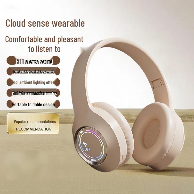 Wireless Over-Ear Extra Bass Bluetooth Gaming Headset M3 with Glowing Features