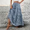 Women's Fashion Casual Floral Print Summer Spring Skirt