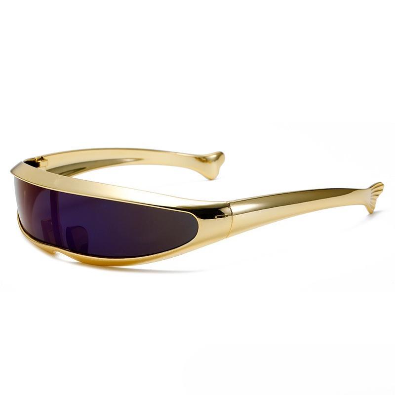Punk Retro Functional Wind Laser Sunglasses Alien Cool Sunglasses Uv Resistant Sunglasses Cycling/Street Photography Sunglasses