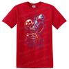 Skeleton Drinking Water Funny Graphic T Shirt Cool Art Design Tee