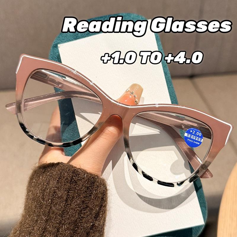 Nouveaux Lunettes de Lecture Cat Eye Anti Lumière Bleue Mode Cadre Papillon en PC Lunettes pour Presbytie pour Femmes