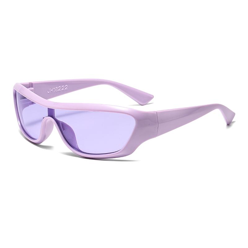 Futuristic One-Piece Mirror Personalized Sunglasses Women Men Steampunk Goggles Rave Party Glasses Uv400