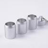 Boîte à pilules en alliage d'aluminium Imperméable Boîte à médicaments Étui Porte-clés Contenant Bouteilles 3 Compartiments Petites bouteilles à médicaments